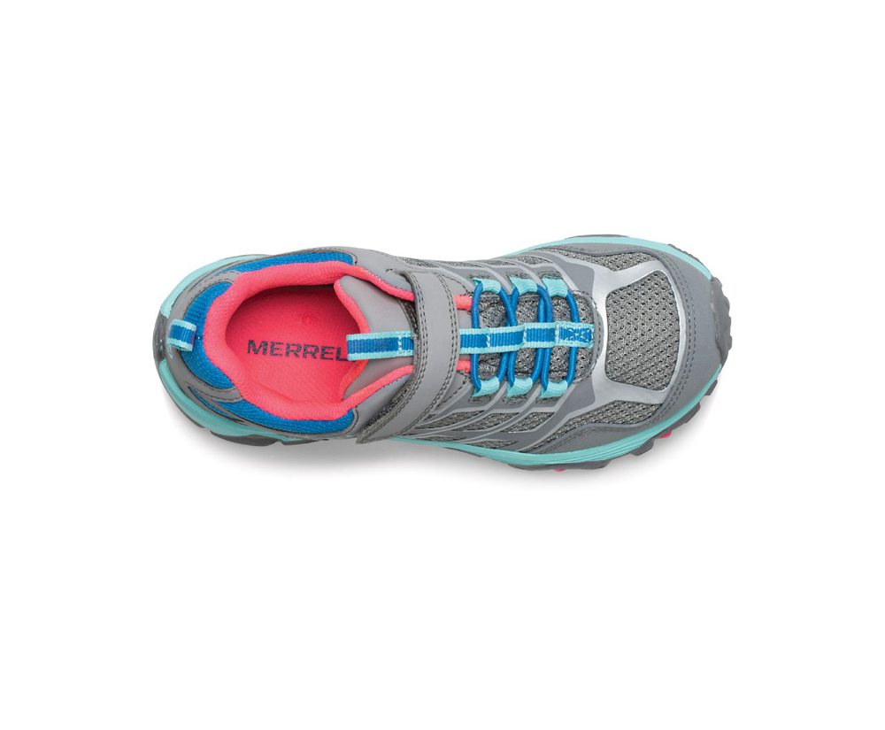 Buty Sportowe Merrell Dziecięce Szare - Moab Fst Niskie A/C Waterproof - 164978-XYE